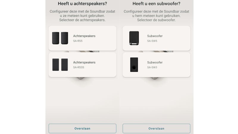 Screenshot van de Bravia Connect-app.