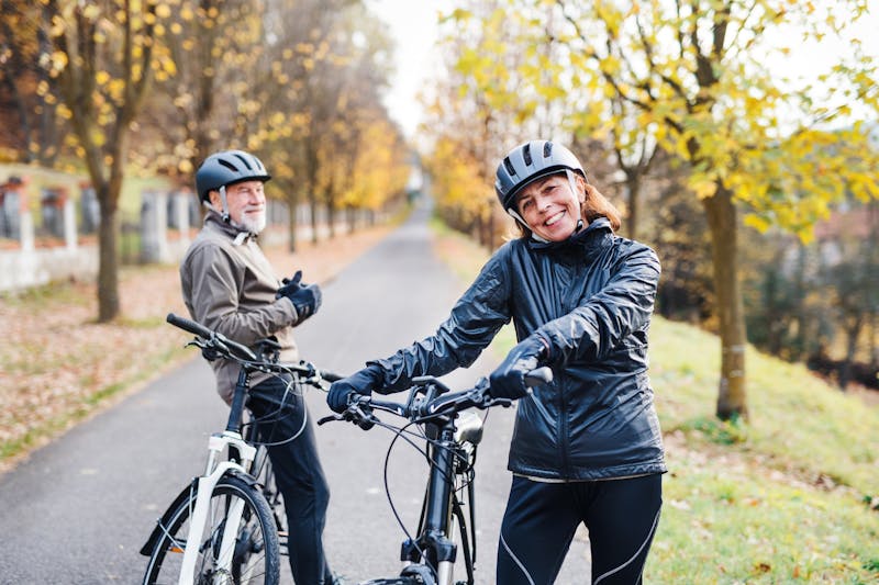 Senioren gaan fietsen