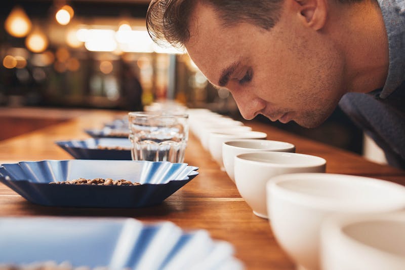 Professioneel koffie proeven