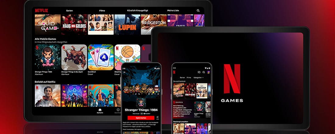 Netflix-games spelen op smartphone en tablet