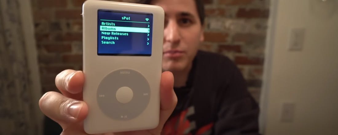 Hobbyist tovert oude iPod om tot Spotify-speler