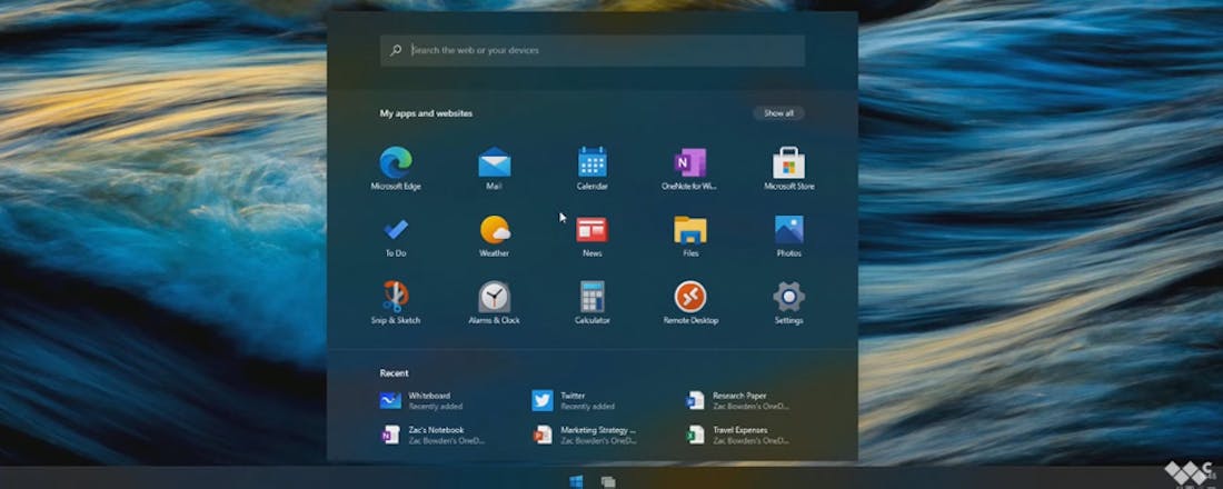 Zo ziet Windows 10X er in beweging uit