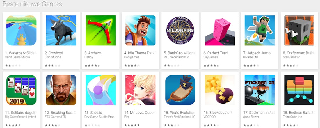 Driekwart mobiele bestedingen gaat op aan games