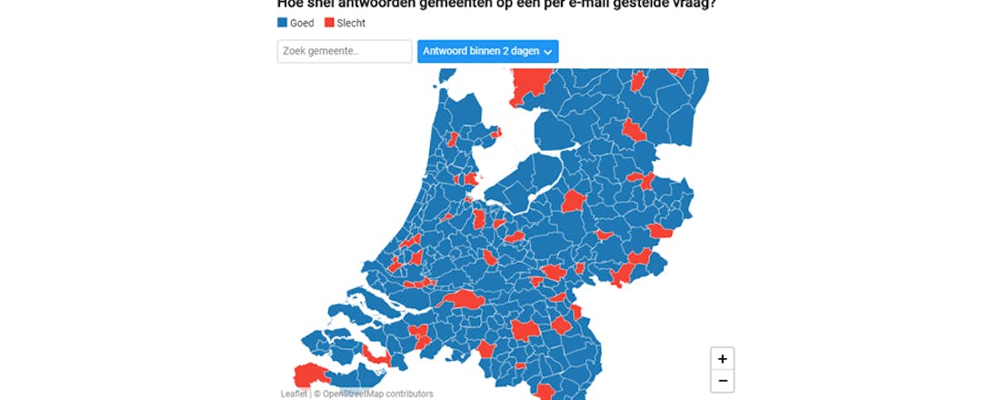 Gemeenten beantwoorden mails vaker op tijd