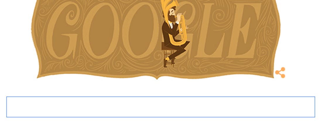 201e verjaardag van Adolphe Sax gevierd door Google