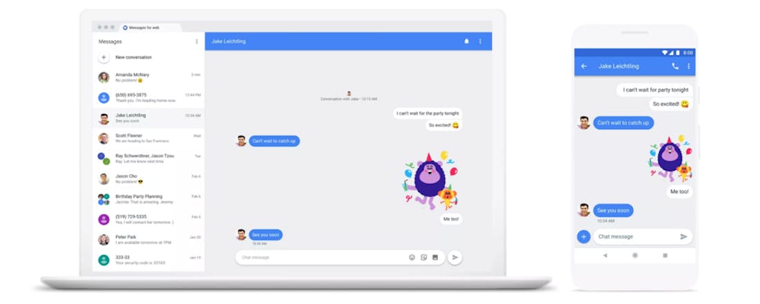 Google focust op sms-opvolger Chat ten koste van Allo