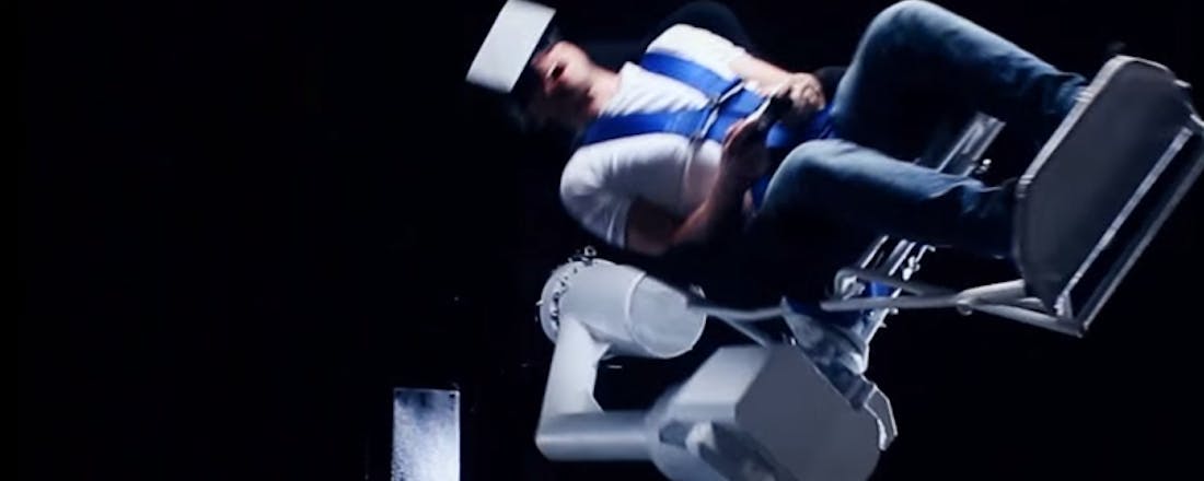 Nog misselijker in virtual reality met achtbaanstoel MMOne
