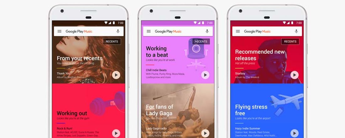 Play Music maakt aanbevelingen op basis van luistergedrag