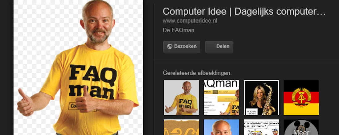 Google verwijdert knop voor weergeven afbeeldingen in zoekresultaten