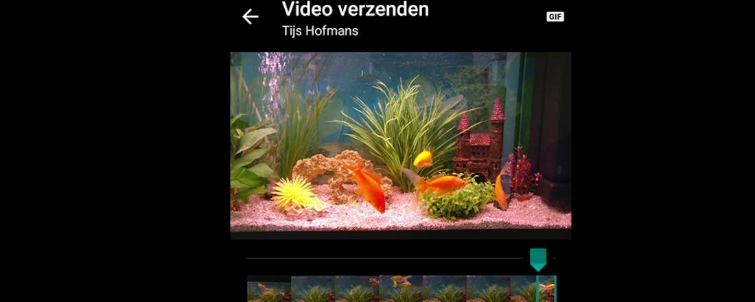 Animated gifs maken en versturen in WhatsApp