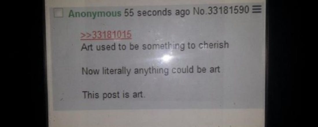 Screenshot geveild voor 90.000 dollar