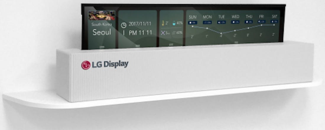 CES 2018: Deze LG-televisie kun je oprollen