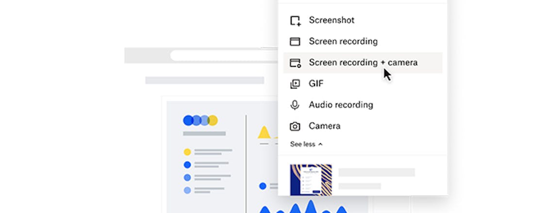 Scherm opnemen met Dropbox Capture