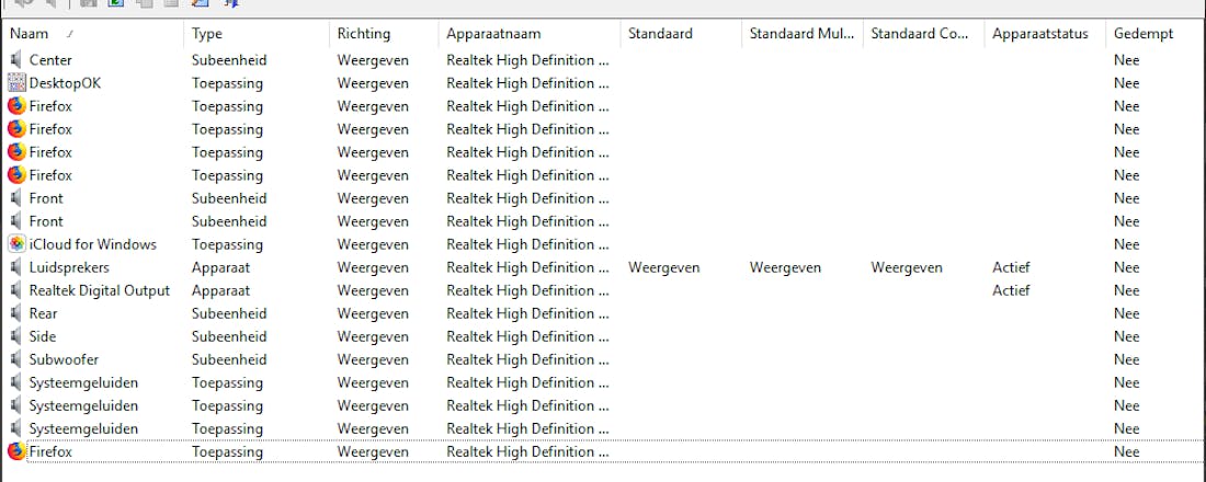 soundvol.png SoundVolumeView - Regel het volume vanaf uw toetsenbord