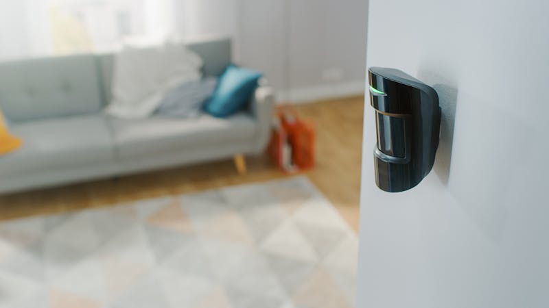 Bewegingssensor in woonkamer