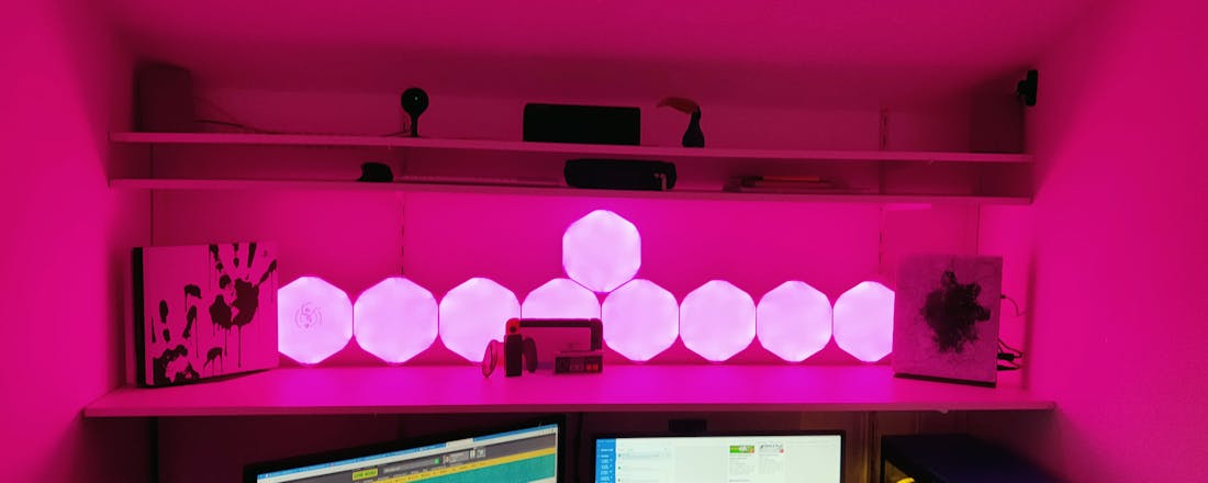 nanoleaf.jpg Nanoleaf Shapes - Kleurrijke lichtpanelen voor de moderne kamer