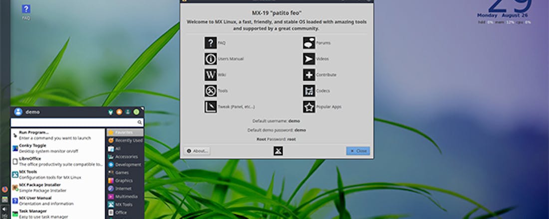 mxlinux.jpg MX Linux installeren als Windows-alternatief