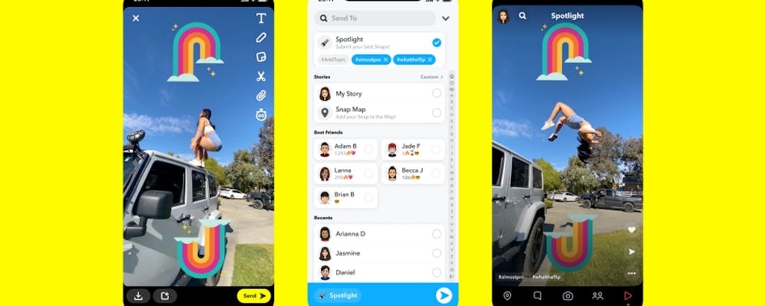 snapchat-spotlight-1024x576.jpg Snapchat Spotlight uitgelegd: zo werkt de TikTok-achtige functie