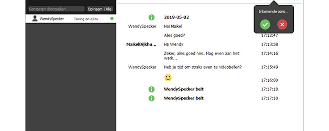 qtox.jpg Anoniem chatten met qTox