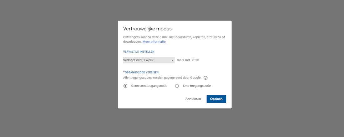 2020-03-02-10_49_52-window.png Vertrouwelijke modus voor Gmail: automatisch e-mails verwijderen