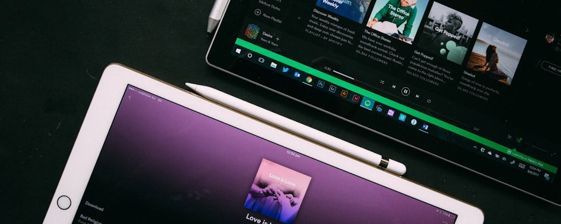 tabletspotify.jpg Zo maak je een audiostation met een tablet