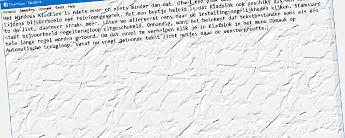 kladblok.jpg Handige tips voor het Windows Kladblok