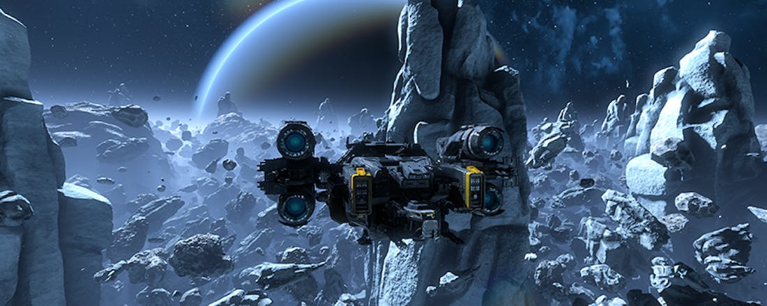 nvidia-asteroids-mesh-shading-demo-850px.png Wat is DirectX 12 Ultimate op Windows 10 en Xbox?