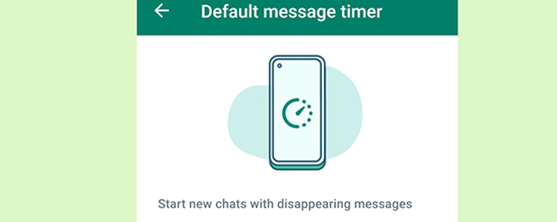 timer_doBfCOC.jpg WhatsApp-berichten wissen: stel er een timer voor in