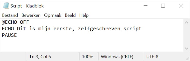 Windows 10 automatiseren met zelfgemaakte scripts