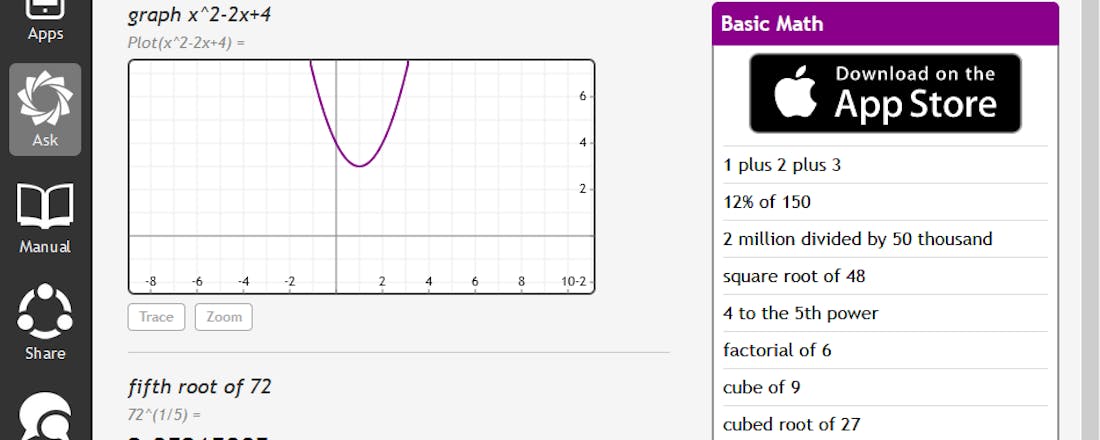 02mathstudio.png MathStudio tutorial: Hulp bij technisch rekenen