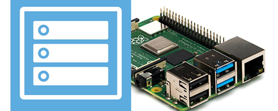 vault_10MOk7E.jpg OpenMediaVault op Raspberri Pi 4 getest