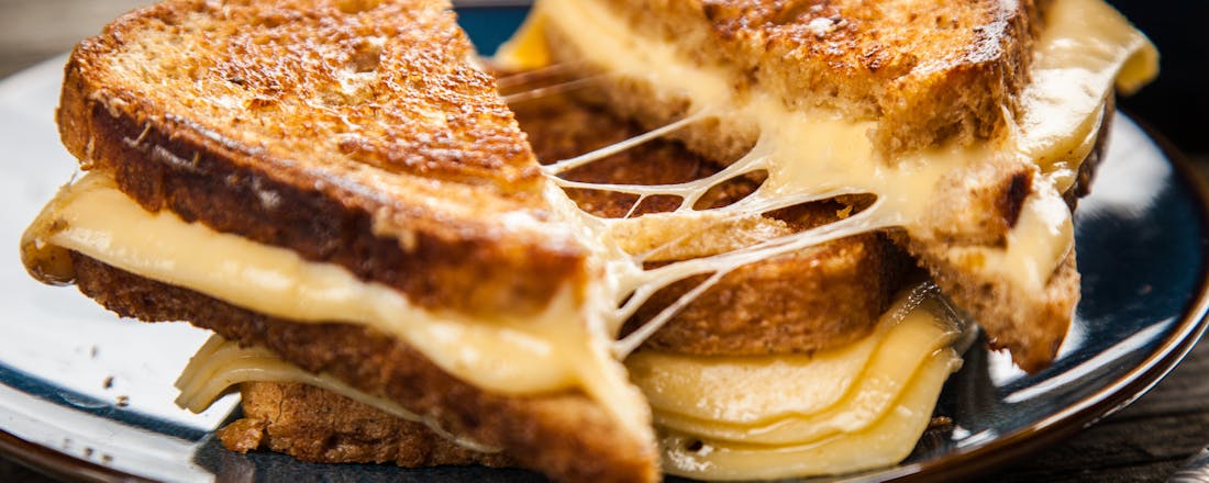 Tosti kaas Gezonde tosti’s om de hele middag op door te gaan