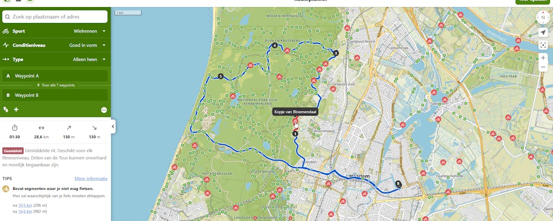 Fietsroutes plannen met Komoot (en andere apps)