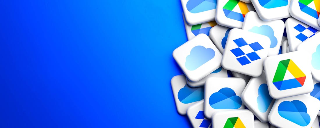 Logo's van diverse clouddiensten In 3 stappen: al je cloudopslagdiensten beheren met één tool!