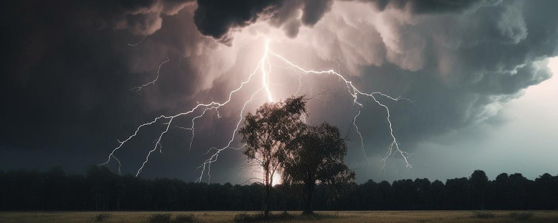 onweer landschap boom Flitsende foto’s: zo fotografeer je onweer