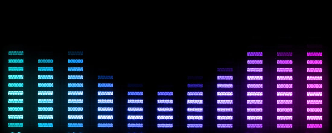 Kleuren van een equalizer Zo herstel je de geluidsinstellingen binnen Windows