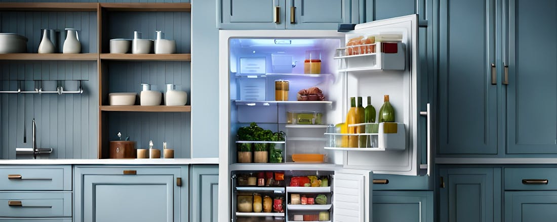 Koelkast vol met eten in een keuken Waar voor je geld: 5 (fluister)stille koelkasten