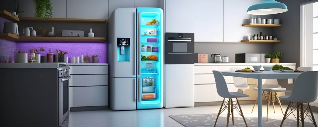 Futuristische koelkast De koelkast 2.0: duurzaam door slimme technologieën