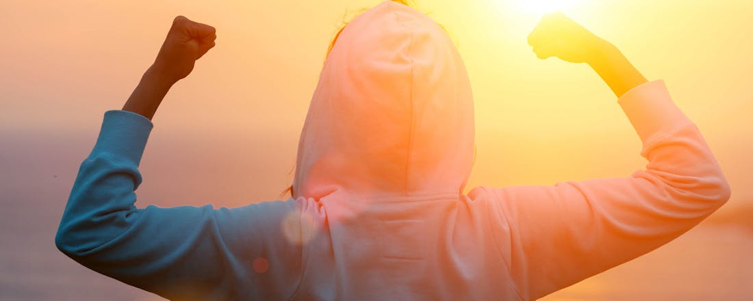 Sterke vrouw Houd je conditie bij in Google Fit