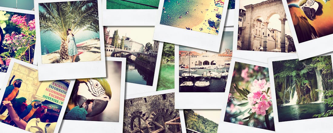 Een collage van foto's Out of the box: 5 manieren op je mooiste foto’s op te hangen