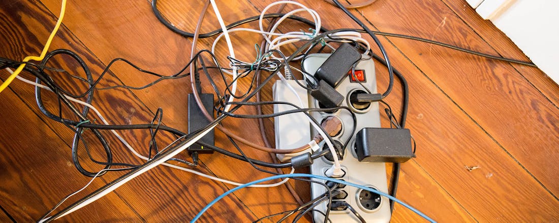 Kabelspaghetti Kabelspaghetti: zo beperk je de warboel aan kabels in huis