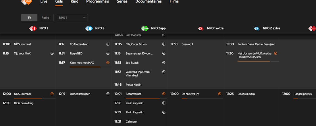 Zo gebruik je ondertitels in NPO Start en NPO Plus op je televisie