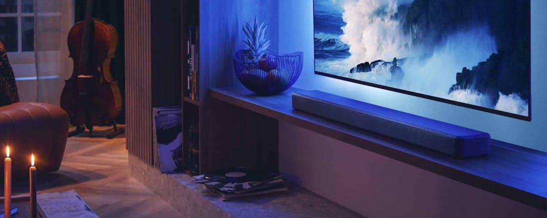 De Fidelio FB1 is ontworpen om bij Philips-tv's te passen. Review Philips Fidelio FB1 - Knappe prestaties, interessante prijs