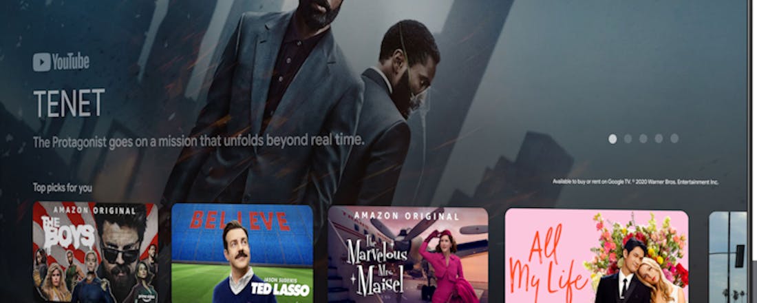 Zo installeer je apps op een Google TV-televisie