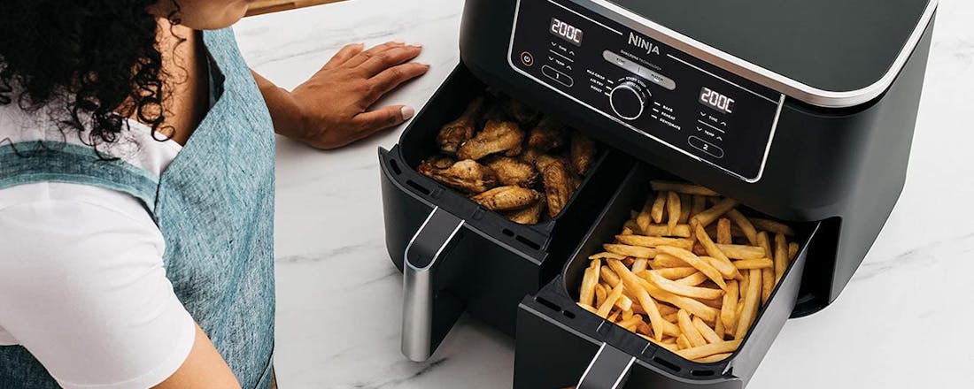 Twee kookzones van Ninja Foodi AF400EU Review Ninja Foodi AF400EU - Sneller eten bereiden met twee airfryerzones
