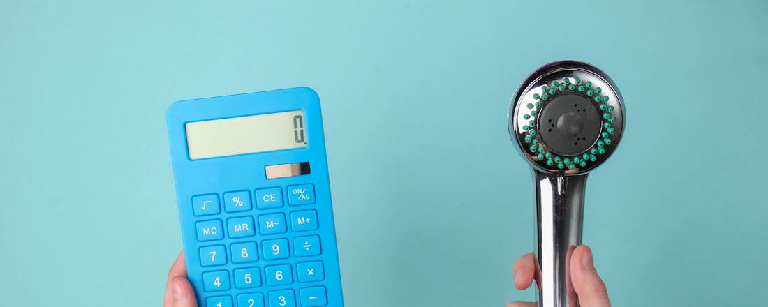 Water besparen met de douchekop Water besparen: elke druppel telt