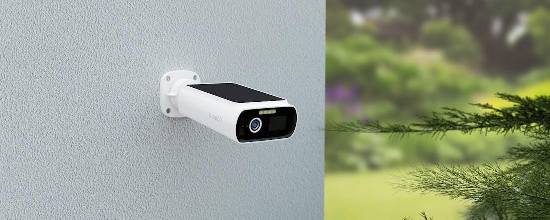 Hombli Solar Cam 2K Review Hombli Solar Cam 2K - Stevige schijnwerpercamera met zonnepaneel