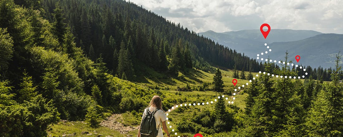 Wandelen en fietsen buiten de gebaande paden met Komoot