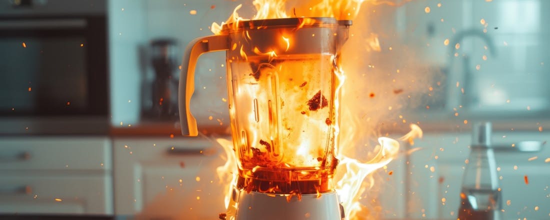 Blender in brand (AI-beeld) Blender stuk? Met deze tips krijg je hem weer aan de praat