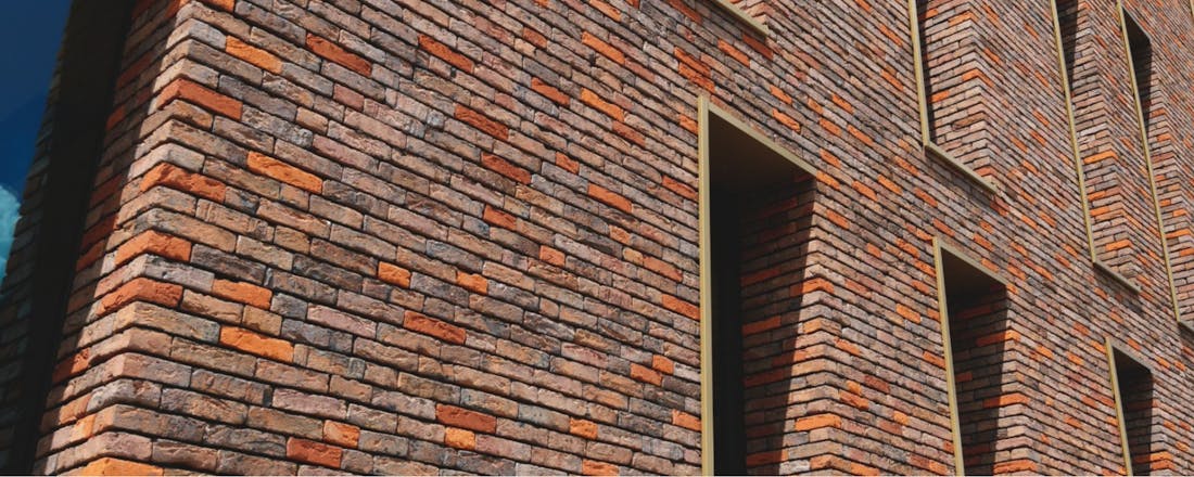 Foto: wienerberger.be Gevels lijmen of metselen?